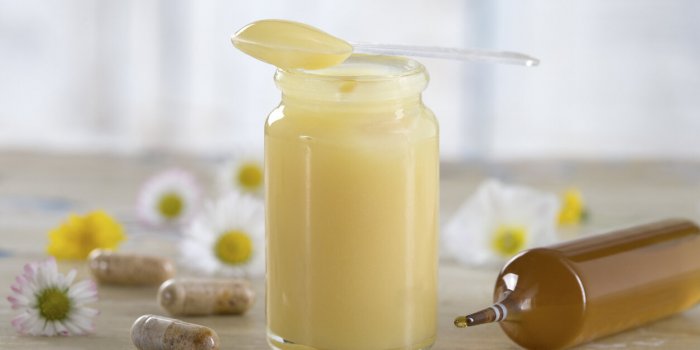 alternative medicine -raw organic royal jelly and food suplement