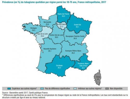 &lt;strong&gt;Quatre r&eacute;gions fument trop&lt;/strong&gt;