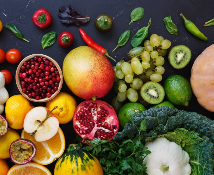 Manger des fruits et legumes diminue les symptomes de la menopause