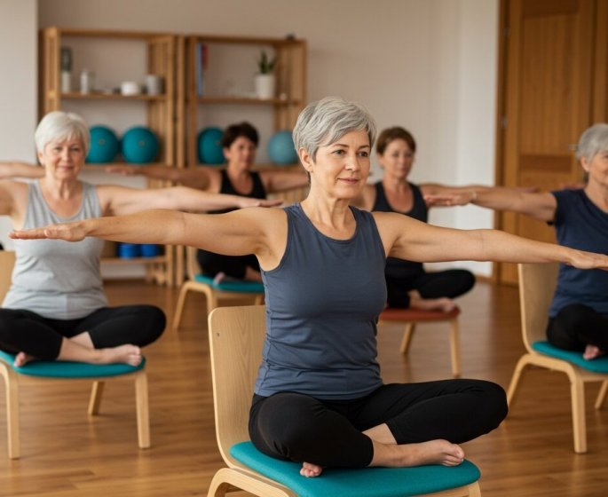 Le yoga sur chaise : une solution douce pour preserver sa mobilite et son autonomie apres 60 ans