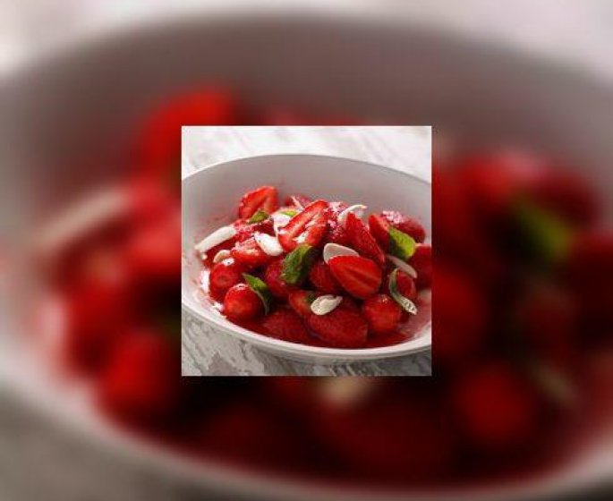 Fraises, amandes, basilic : un dessert d’ete exceptionnel