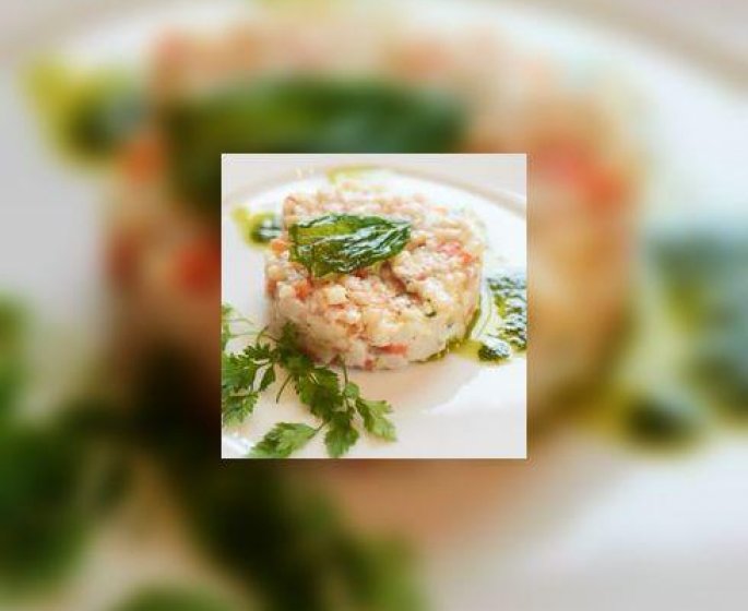 Legere, legere : Salade tartare de veau et de Saint-Jacques