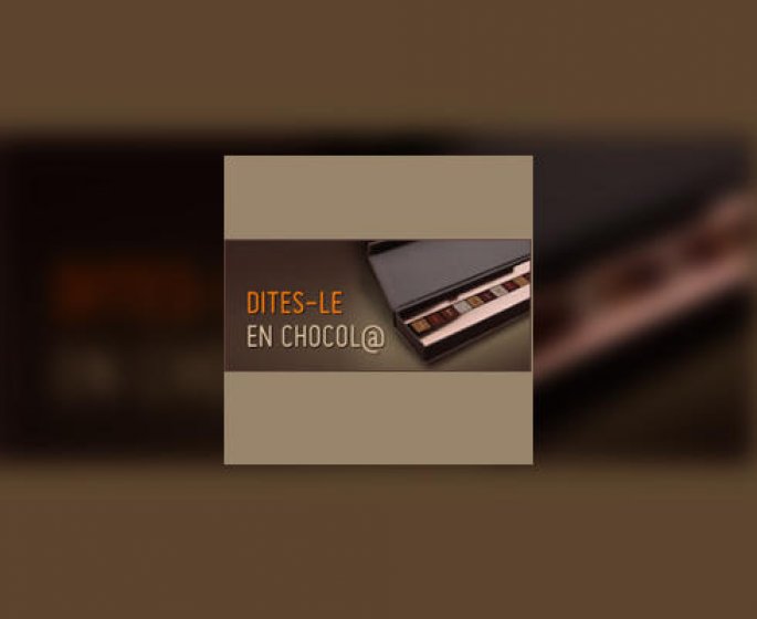 Chocolats messagers sur mesure