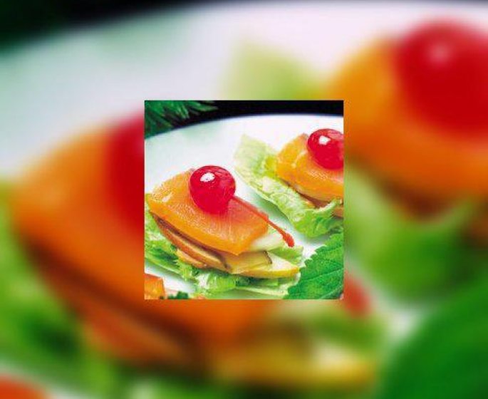 La peche avec ce Saumon aux fruits