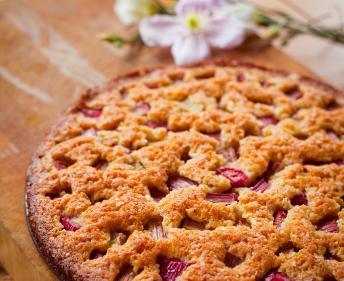 Recette de grand chef : la tarte a la rhubarbe d-Alain Ducasse