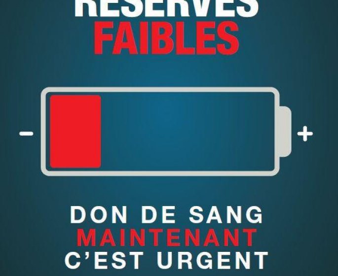 C’est urgent, donnez votre sang maintenant !