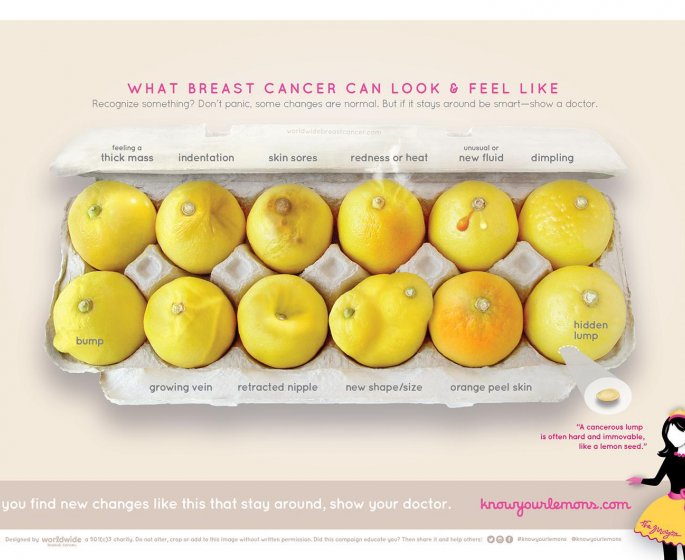 Cancer du sein : « connais tes citrons »