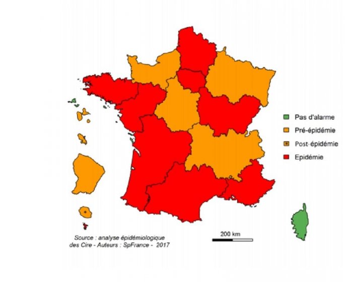 Grippe : 8 regions en epidemie