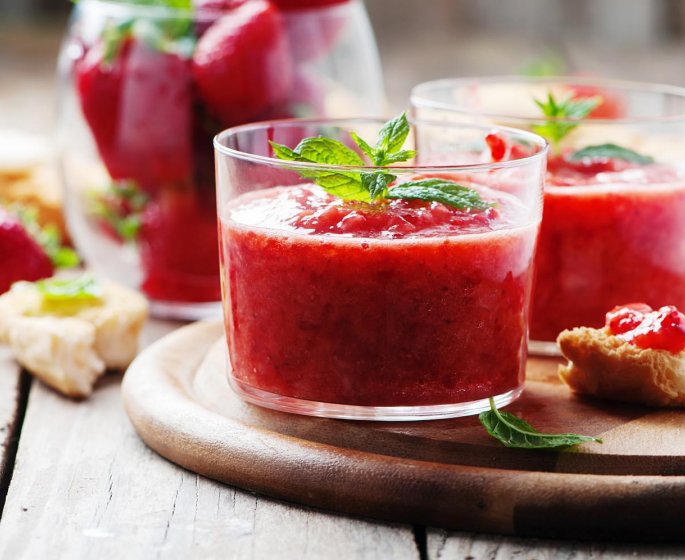 Coulis de fraises au miel