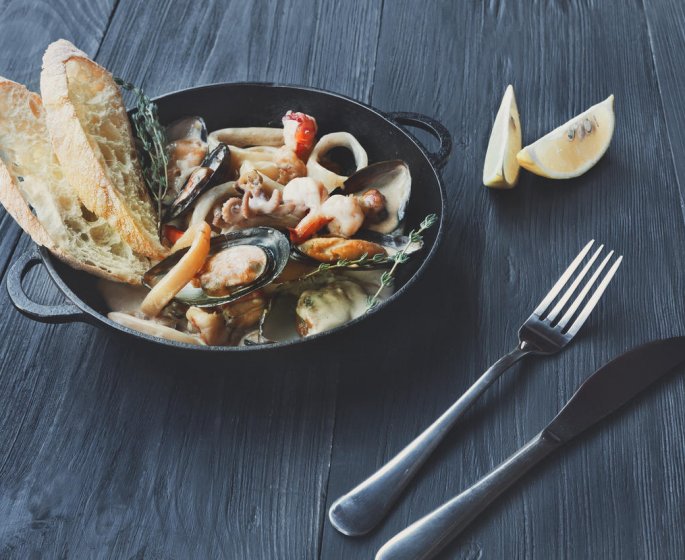 Gratin de fruits de mer