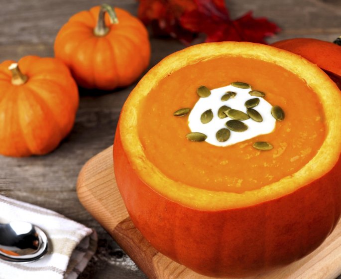 Veloute de citrouille au riz