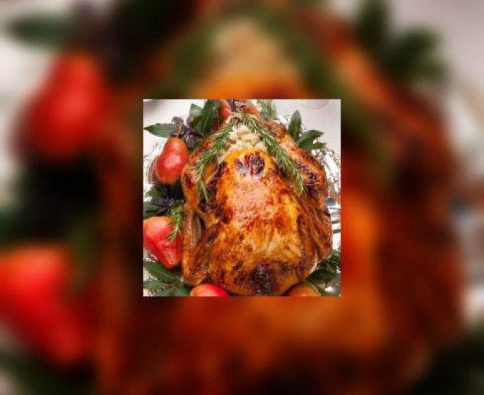Poulet roti aux herbes