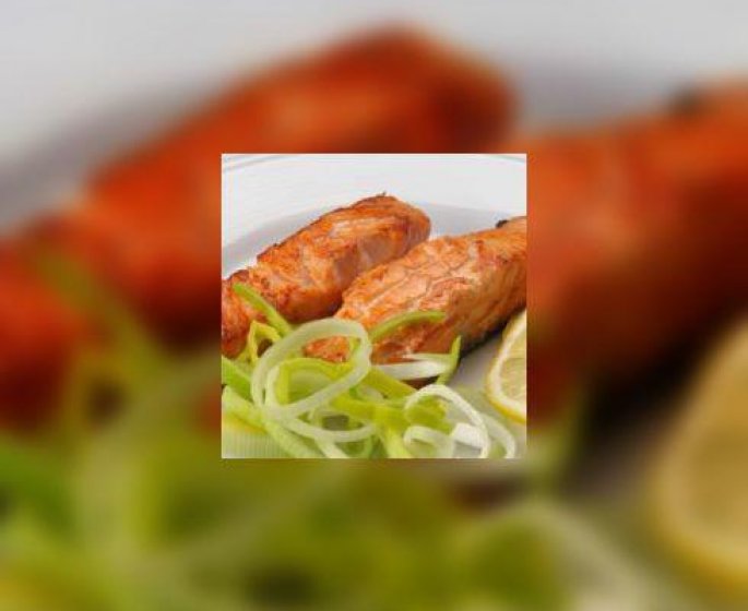 Filets de saumon aux poireaux
