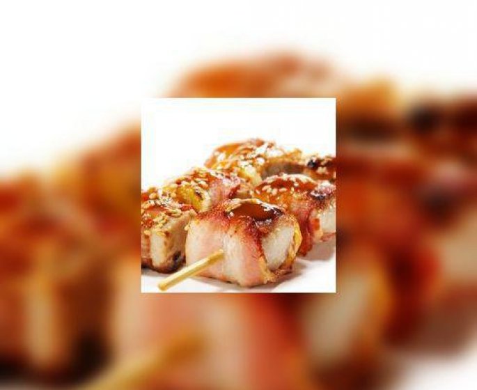 Brochettes de cabillaud au Bayonne