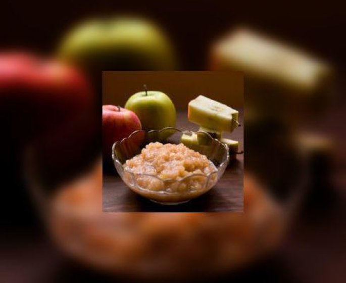 Pommes croquantes et en compote