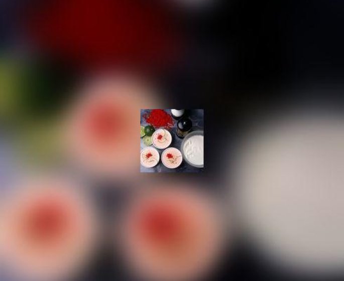 Fromage blanc aux oeufs de saumon