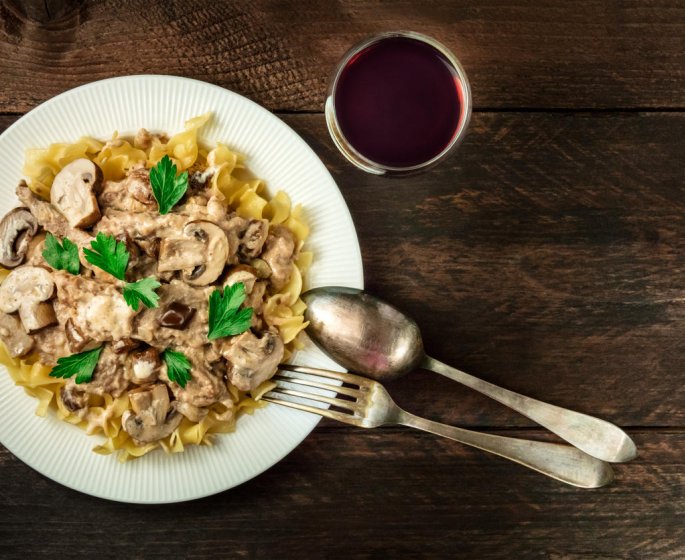 Pates a la bolognaise de champignons