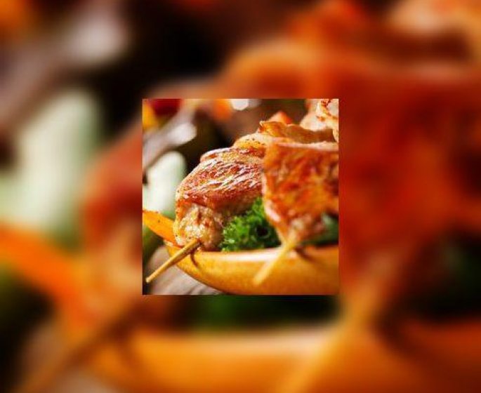 Brochettes d-agneau marinees aux herbes