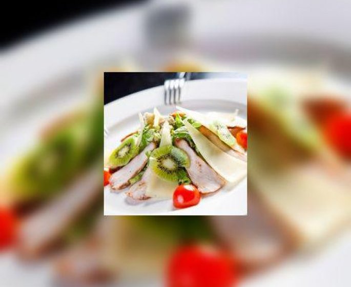Eminces de poulet au kiwi