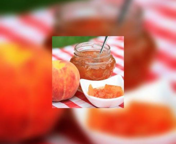 Confiture de peches au gingembre