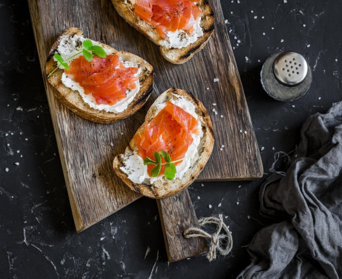 Tapas saumon fume