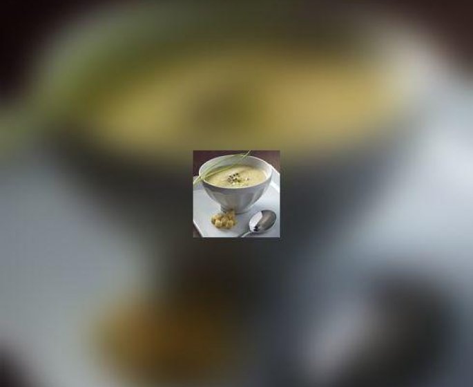 Potage de chou-fleur cru-cuit aux moules