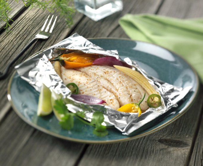 Papillotes de merlan aux legumes