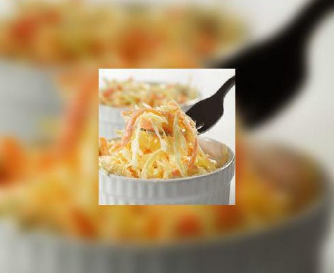 Pommes vertes et carottes en remoulade