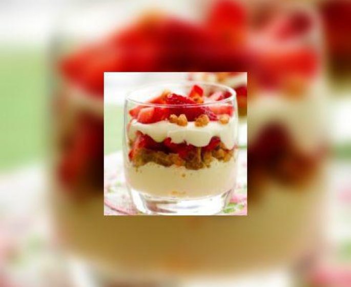 Creme de tapioca aux fruits rouges