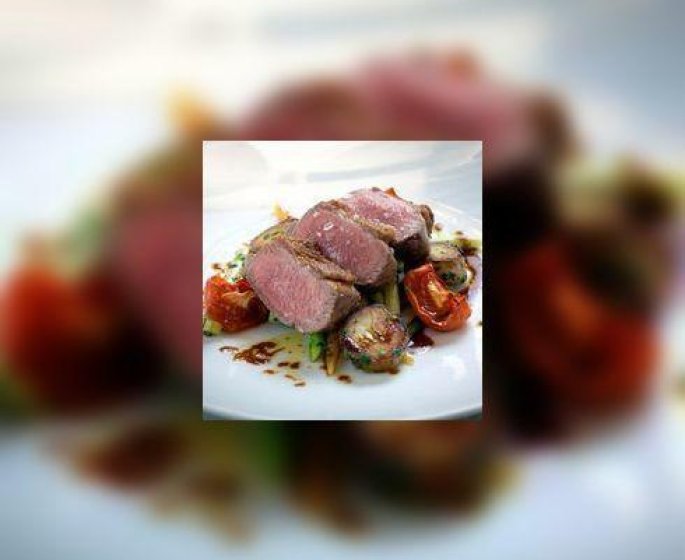 Agneau confit a la sauge, orge perle