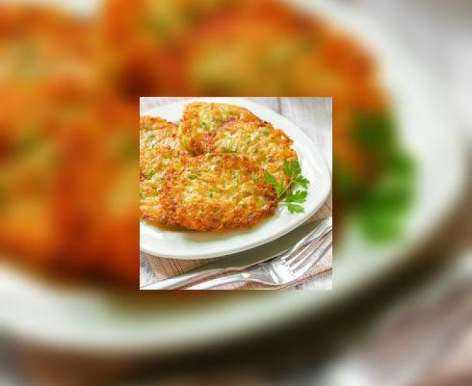 Paillasson de pommes de terre-oignons au saumon fume