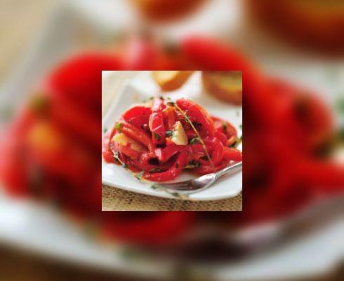 Salade de poivrons et citron confit