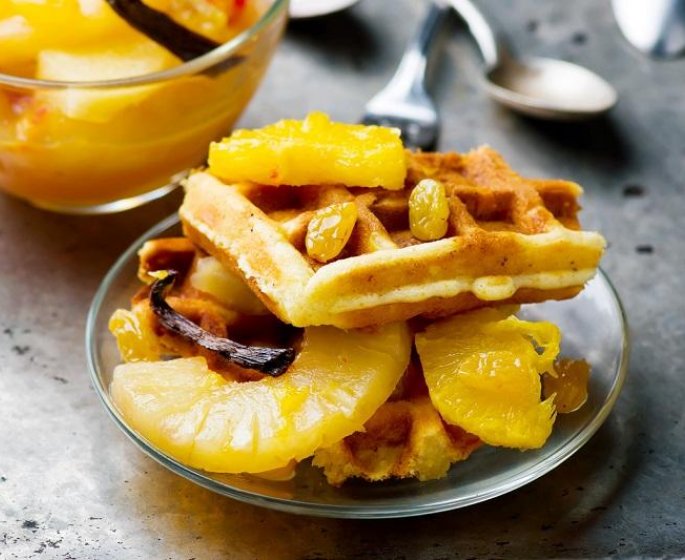 Gaufres a l-ananas