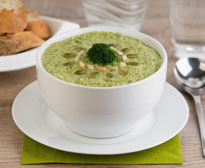 Mousse de brocoli au basilic