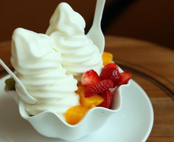 Yaourt glace aux fruits