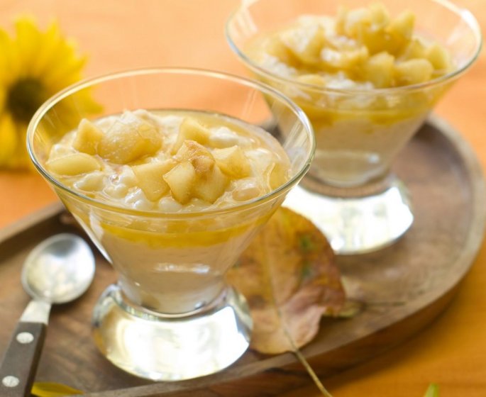 Mousse de poires au pain d-epices