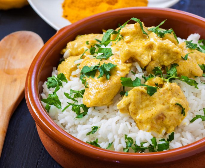 Curry poulet pomme