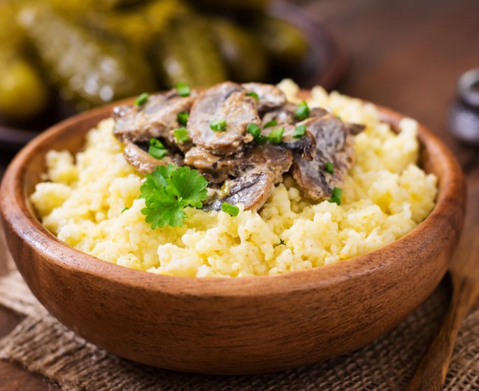 Millet aux champignons