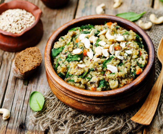 Quinoa au pistou d’herbes