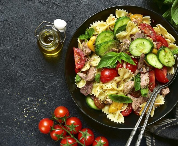 Salade de pates printaniere