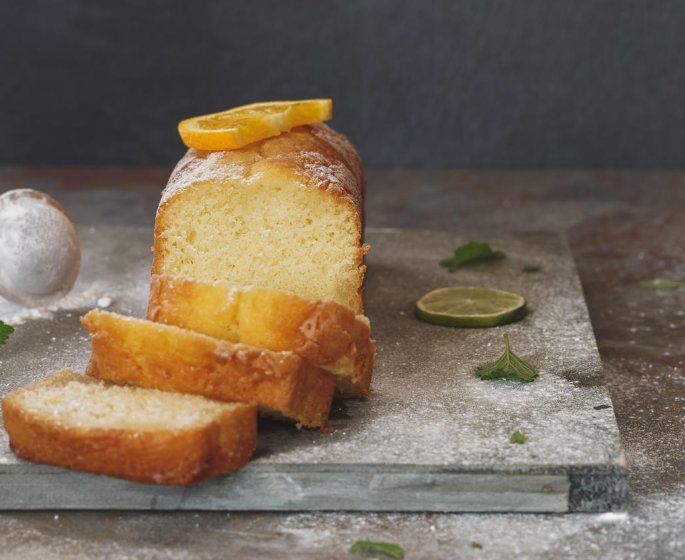 Cake au citron et aux dragees