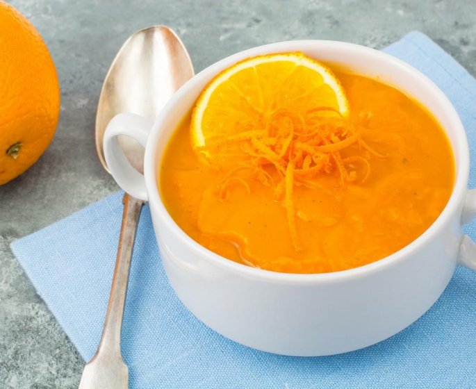 Potage de carottes a l-orange