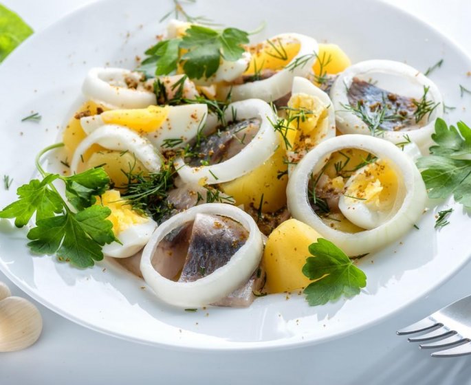 Salade de pommes de terre aux harengs