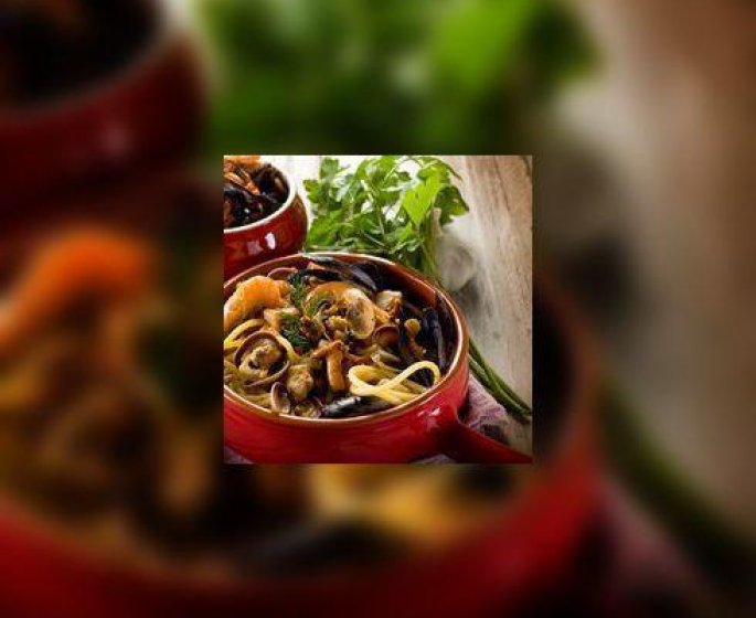 Cocotte de moules aux pleurotes