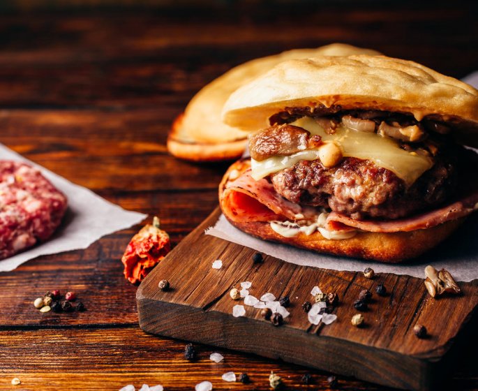 Veau burger aux legumes