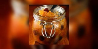 Marmelade de chataignes et de raisins secs