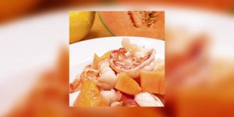 Langoustines au melon