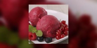 Sorbet de groseilles au miel toutes fleurs