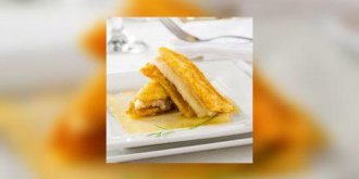 Filet de poisson poche, sauce creme citron