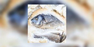Dorade en croute de sel a la coriandre